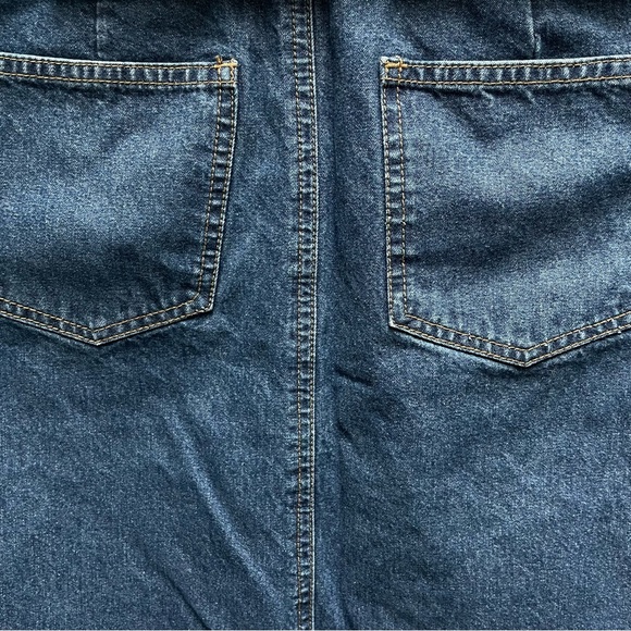 🔵 Vintage Cotton Ginny Jean Skirt (Size 3) - Picture 4 of 9